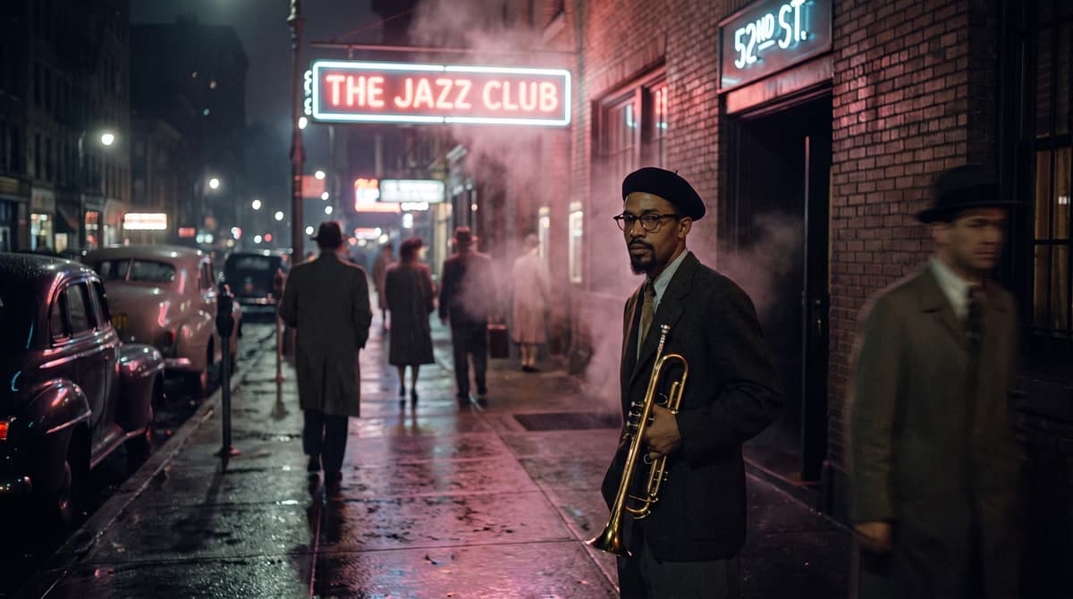 Trumpet Player Standing Outside 